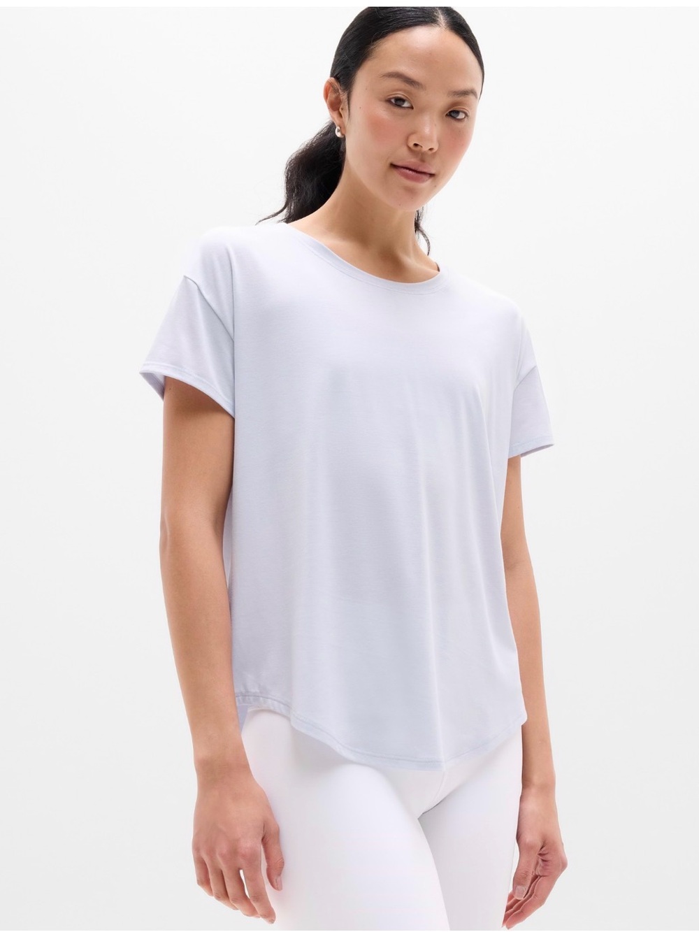 NWT Athleta 1X dove move with ease tee